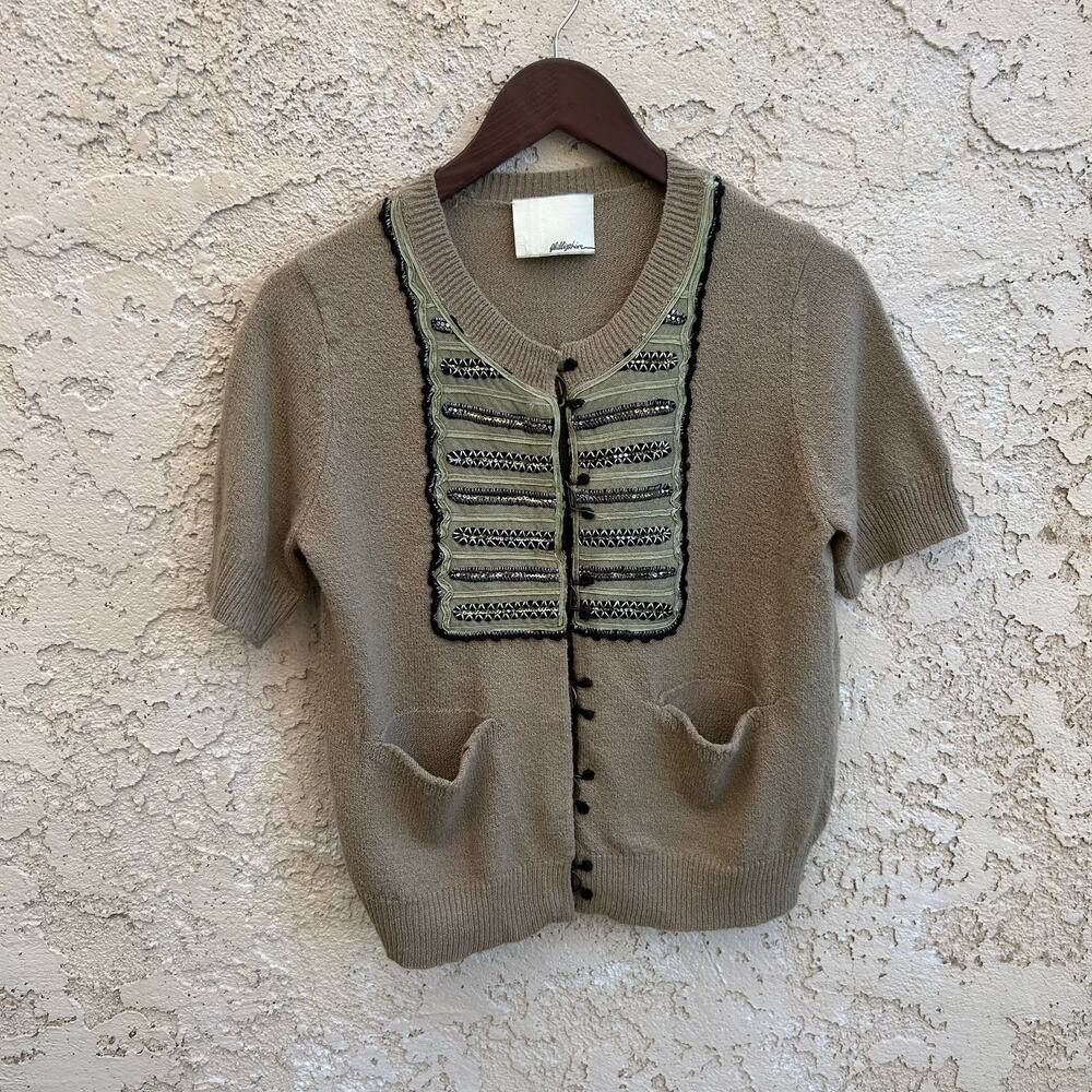 3.1 Phillip Lim Embellished Wool Cardigan Size 6